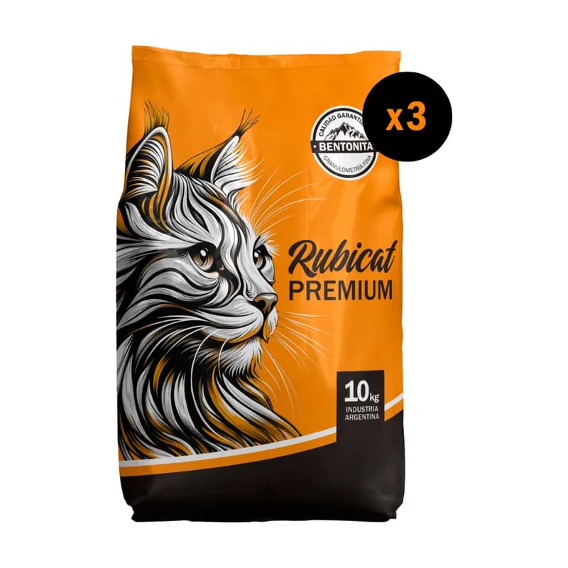 Rubicat Premium Pack 30 Kg. - 3 bolsas x 10 Kg.