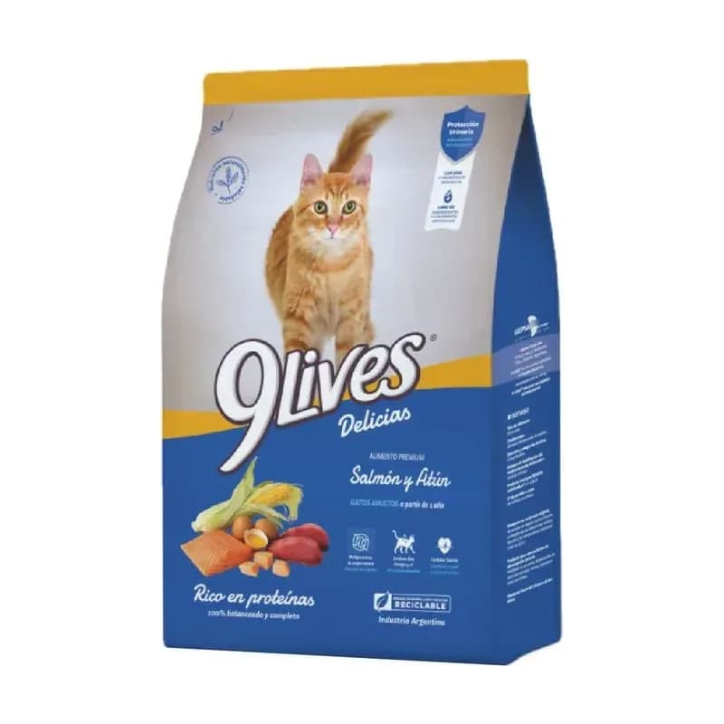 9 Lives Pescado/Carne x 8 kg
